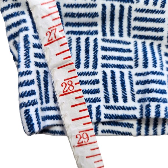 SLEEP by Cacique Blue & White Pajama Lounge Pants Jogger Hem w Lace Sz 18/20 - Picture 12 of 13